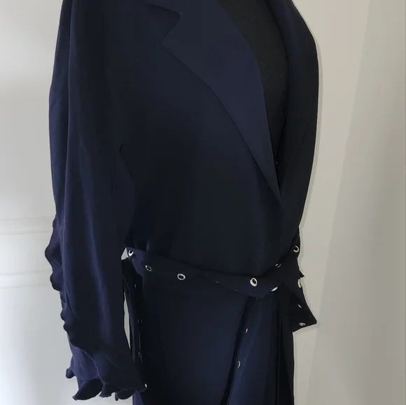 ZARA BLUE TRENCH COAT !! - Picture 9 of 13